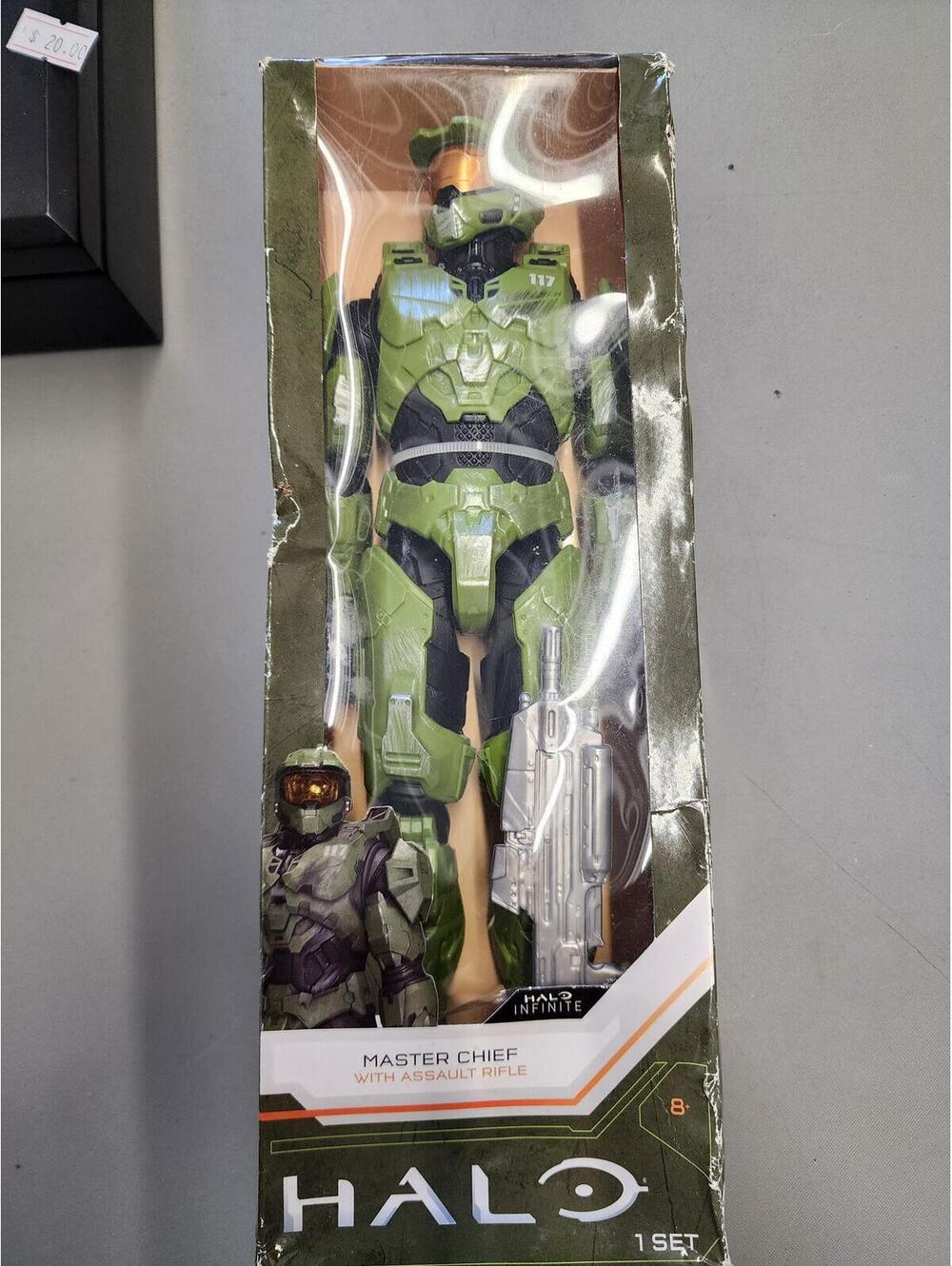 Halo Infinite Master Chief Action Figure with Assault Rifle